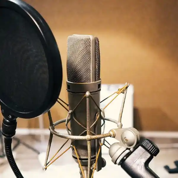 microphone-with-pop-filter